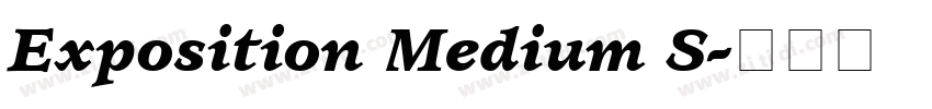 Exposition Medium S字体转换